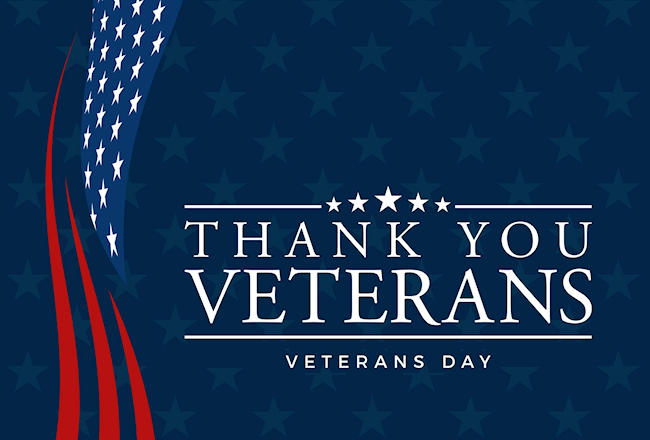 Thank you Veterans, Veterans Day image