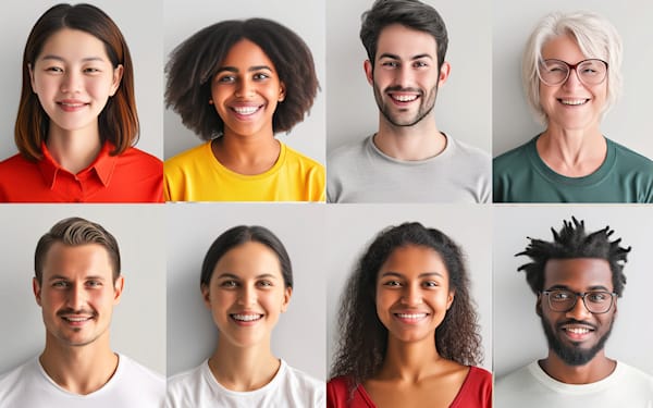 montage of adult children