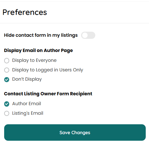 preferences screenshot